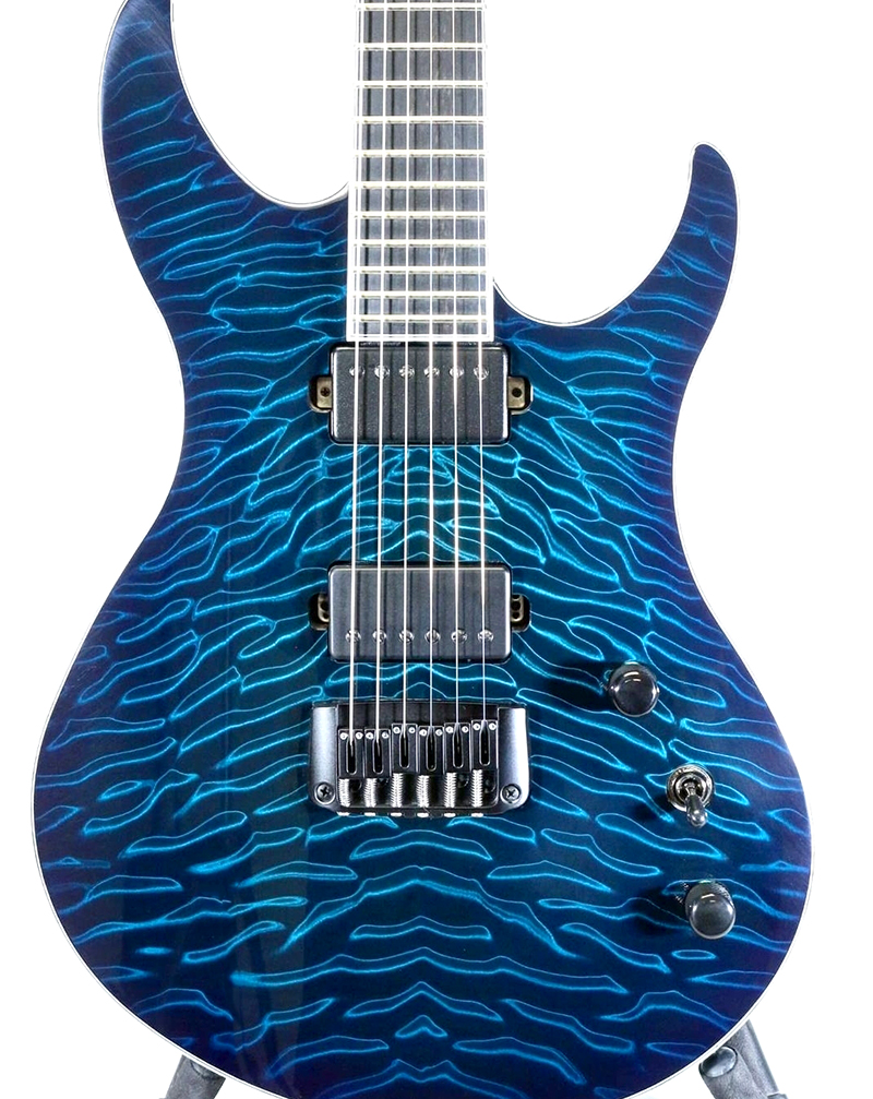 Blue Chatoyant Carbon Fiber Guitar