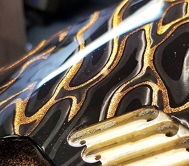 Gold Chatoyant Carbon Fiber